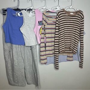 Girls 7-piece Bundle Zara & Abercombie & Fitch, Tilly's, tops, pants - 11/12